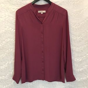 LOFT | Long Sleeve Button Down Blouse